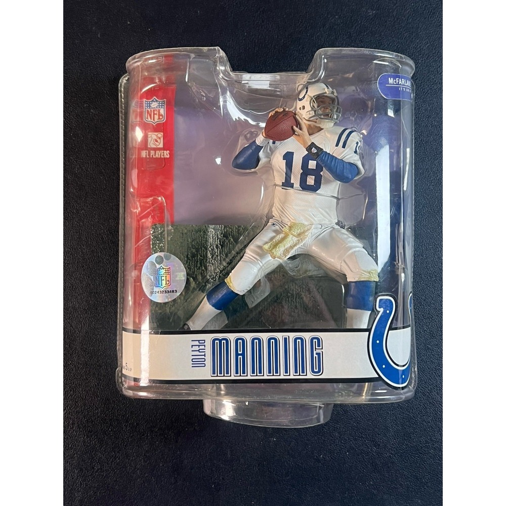 2007 McFarlane NFL 15 PEYTON MANNING Colts White Jersey 6" Figure J1